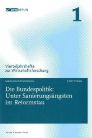 Kniha Die Bundespolitik: Unter Sanierungsängsten im Reformstau. Deutsches Institut für Wirtschaftsforschung