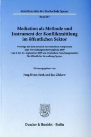 Kniha Mediation als Methode und Instrument der Konfliktmittlung im öffentlichen Sektor Jong Hyun Seok