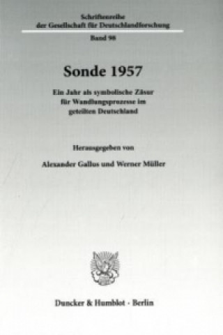 Buch Sonde 1957 Alexander Gallus