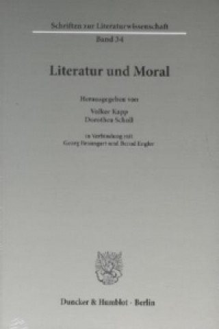 Kniha Literatur und Moral. Volker Kapp