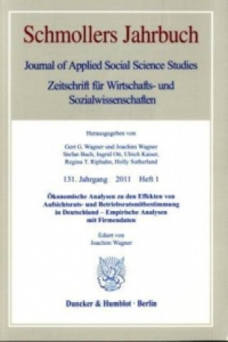 Buch Ökonomische Analysen zu den Effekten von Aufsichtsrats- und Betriebsratsmitbestimmung in Deutschland - Empirische Analysen mit Firmendaten. Joachim Wagner