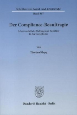 Kniha Der Compliance-Beauftragte Thorben Klopp