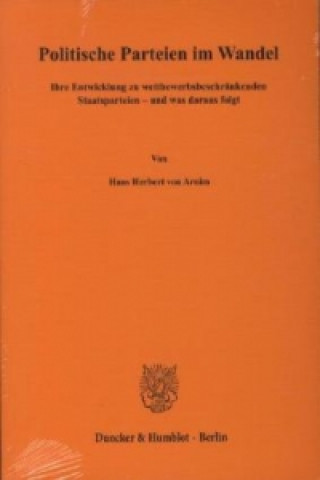 Kniha Politische Parteien im Wandel Hans Herbert von Arnim