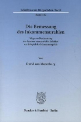 Книга Die Bemessung des Inkommensurablen David von Mayenburg