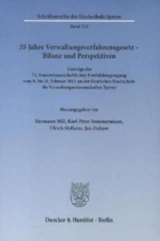 Knjiga 35 Jahre Verwaltungsverfahrensgesetz - Bilanz und Perspektiven Hermann Hill