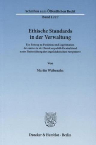 Knjiga Ethische Standards in der Verwaltung. Martin Weibezahn