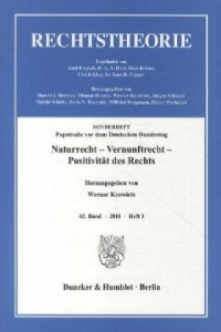 Book Naturrecht - Vernunftrecht - Positivität des Rechts. Werner Krawietz