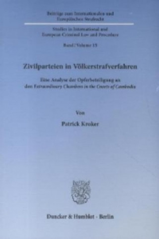 Buch Zivilparteien in Völkerstrafverfahren. Patrick Kroker