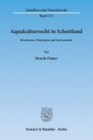 Книга Aquakulturrecht in Schottland. Henrik Flatter