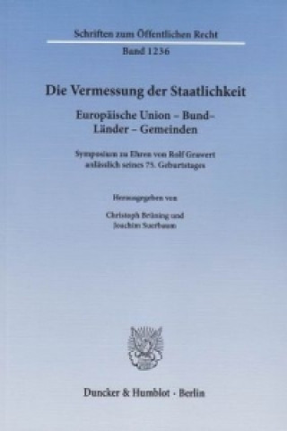 Buch Die Vermessung der Staatlichkeit. Christoph Brüning