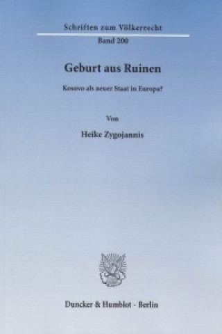 Kniha Geburt aus Ruinen. Heike Zygojannis