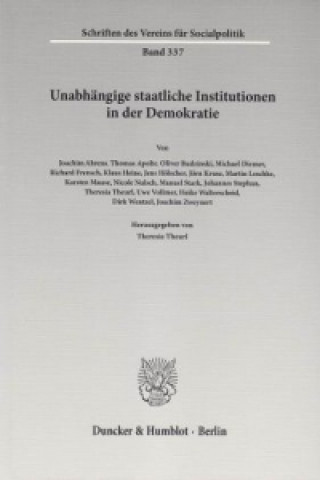 Buch Unabhängige staatliche Institutionen in der Demokratie. Theresia Theurl