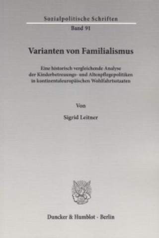 Book Varianten von Familialismus Sigrid Leitner