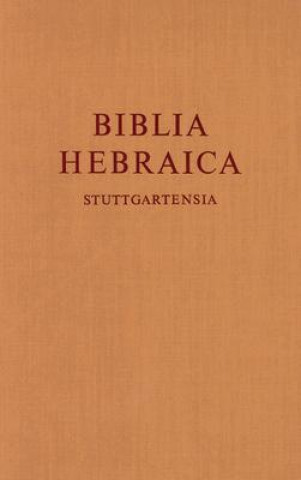 Book Biblia Hebraica Stuttgartensia Karl Elliger
