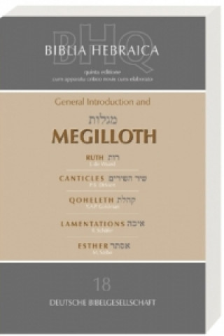 Kniha Biblia Hebraica Quinta: Megilloth Adrian Schenker