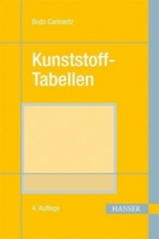 Kniha Kunststoff-Tabellen Bodo Carlowitz