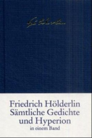 Carte Sämtliche Gedichte und Hyperion Friedrich Hölderlin
