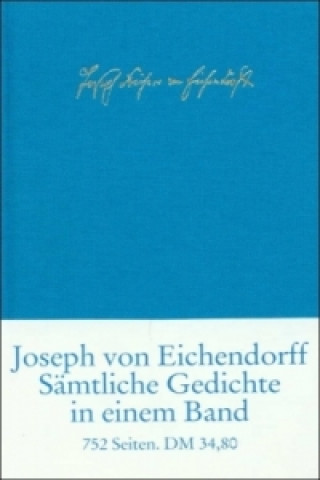 Carte Sämtliche Gedichte und Versepen Joseph Frhr. von Eichendorff