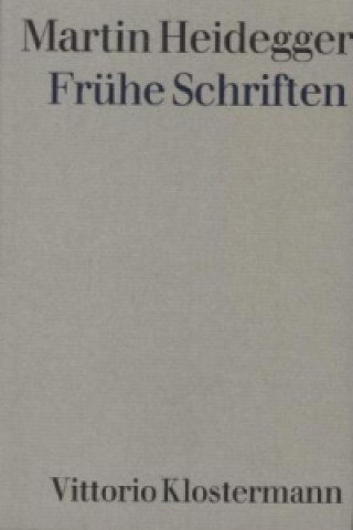 Carte Frühe Schriften Martin Heidegger