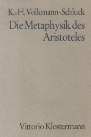 Carte Die Metaphysik des Aristoteles Karl-Heinz Volkmann-Schluck