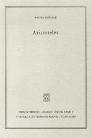 Kniha Aristoteles Walter Bröcker