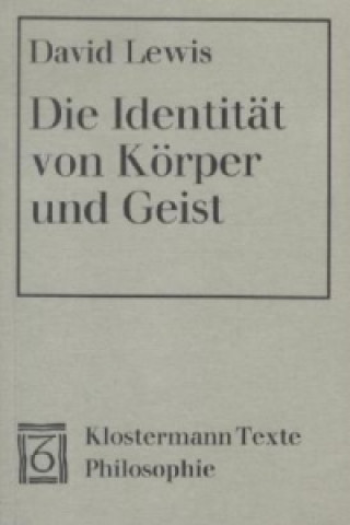 Kniha Die Identität von Körper und Geist David Lewis