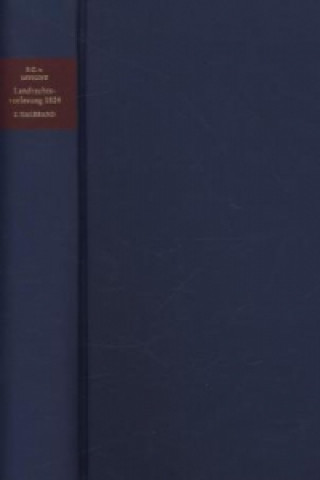 Kniha Landrechtsvorlesung 1824. Halb-Bd.2 Friedrich C. von Savigny
