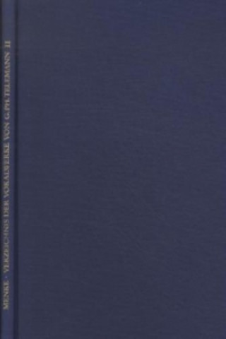 Carte Thematisches Verzeichnis der Vokalwerke von Georg Philipp Telemann. Bd.2 Werner Menke