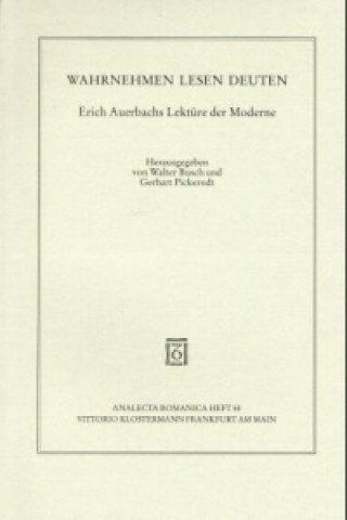 Książka Wahrnehmen, Lesen, Deuten Walter Busch