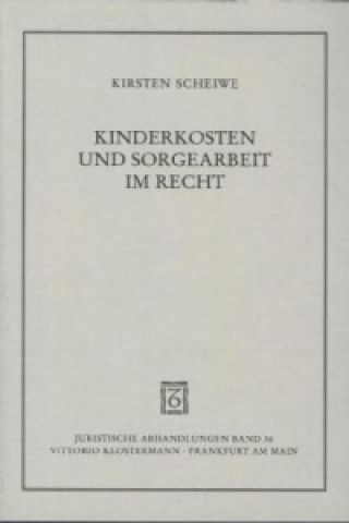 Buch Kinderkosten und Sorgearbeit im Recht Kirsten Scheiwe