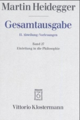 Book Einleitung in die Philosophie (Wintersemester 1927/28) Otto Saame