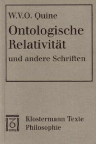 Könyv Ontologische Relativität und andere Schriften Willard van Orman Quine