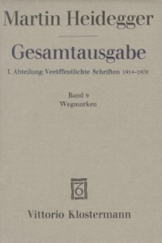 Kniha Wegmarken (1919-1961) Martin Heidegger