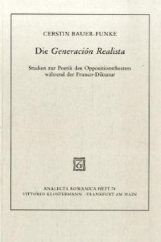 Carte Die Generación Realista Cerstin Bauer-Funke