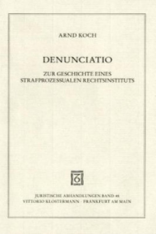 Libro Denunciatio Arnd Koch