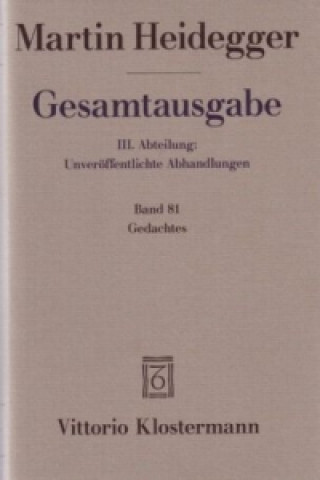 Книга Gedachtes Martin Heidegger