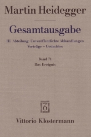 Könyv Das Ereignis (1941/42) Martin Heidegger