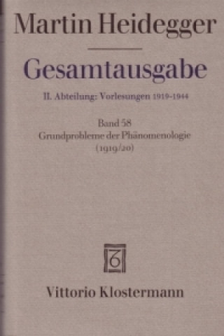 Könyv Grundprobleme der Phänomenologie (Wintersemester 1919/20) Martin Heidegger