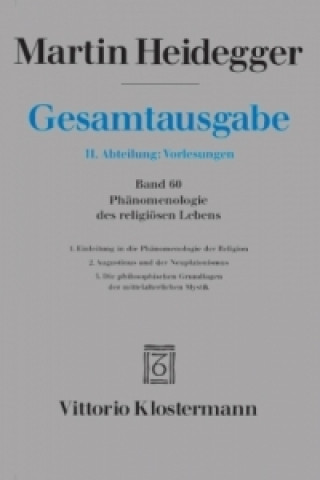 Kniha Phänomenologie des religiösen Lebens Martin Heidegger