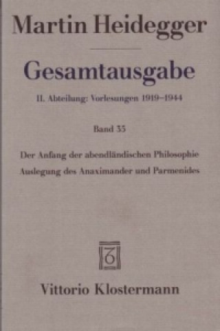 Carte Der Anfang der abendländischen Philosophie Martin Heidegger