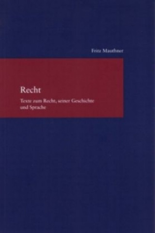 Kniha Recht Fritz Mauthner