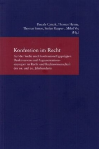 Libro Konfession im Recht Pascale M. Cancik