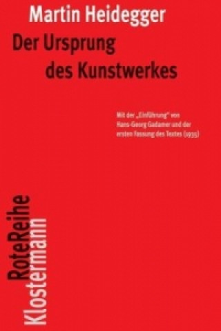 Knjiga Der Ursprung des Kunstwerkes Martin Heidegger