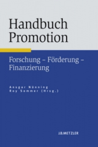 Kniha Handbuch Promotion Ansgar Nünning