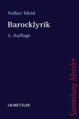 Kniha Barocklyrik Volker Meid