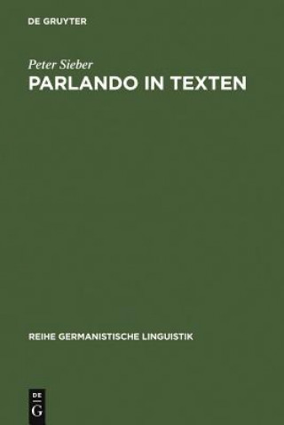 Könyv Parlando in Texten Peter Sieber