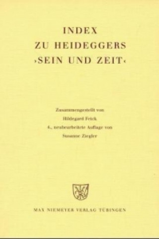 Carte Sein Und Zeit, Index Hildegard Feick