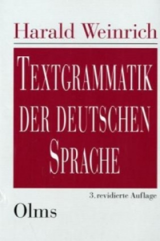 Carte Textgrammatik der deutschen Sprache Harald Weinrich