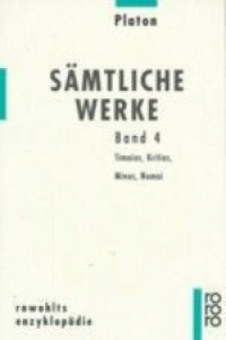 Buch Sämtliche Werke 4. Bd.4 Platón