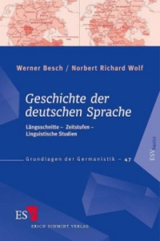 Carte Geschichte der deutschen Sprache Werner Besch